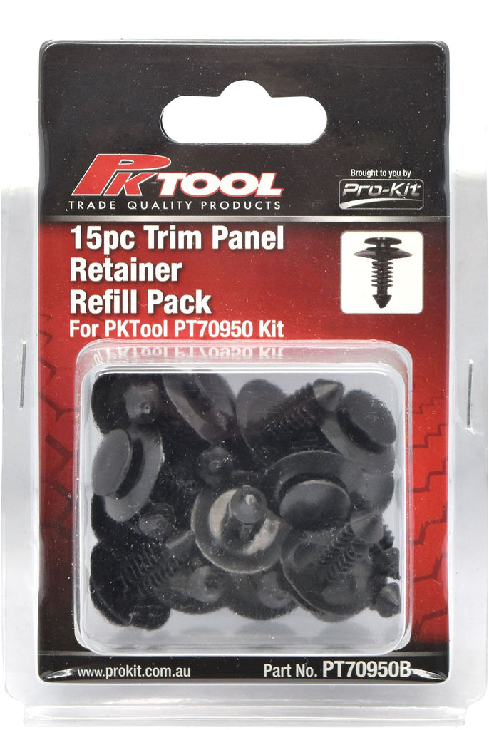15pc Trim Clips Refill Pack - Trim panel retainer (D161)