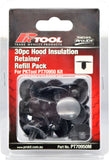 30pc Trim Clips Refill Pack - Bonnet insulation retainer (A126)