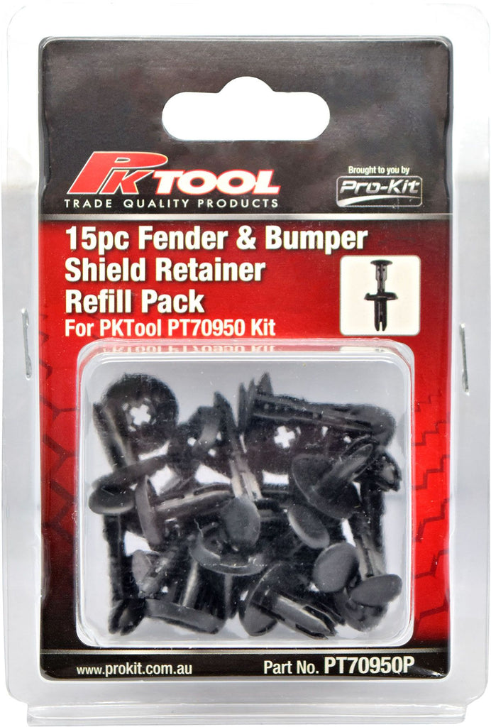 15pc Trim Clips Refill Pack - Fender, bumper & splash shield retainer (B87) to suit PT70950