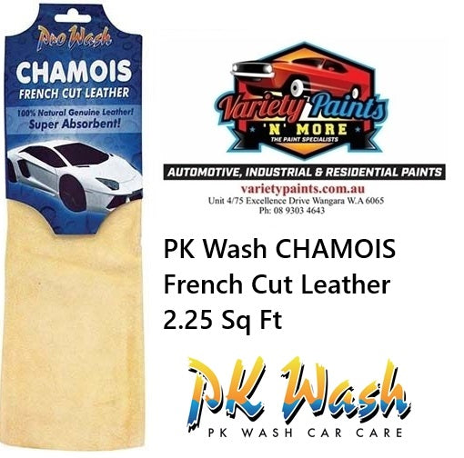 PK Wash CHAMOIS French Cut Leather 2.25sq ft MEDIUM