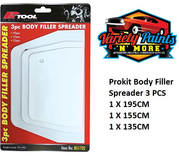 Pro Cut Filler Block Code Prokit Body Filler Spreader 3 PCS