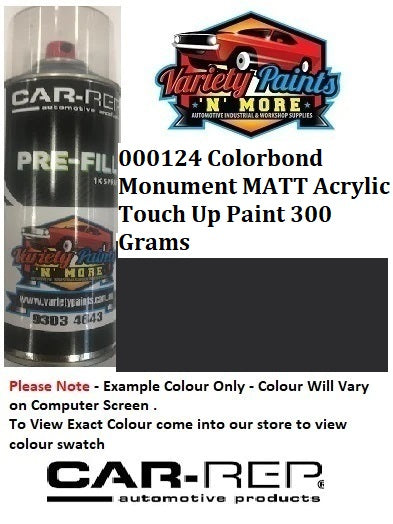000124 Colorbond® Monument MATT Acrylic Touch Up Paint 300 Grams