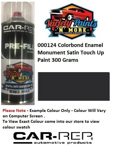 Zeus® Colorbond Monument Powdercoat Matched  Satin Enamel Touch Up Paint 300 Grams