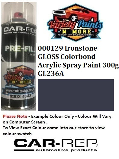 000129 Ironstone GLOSS Colorbond® Acrylic Spray Paint 300g GL236A