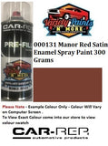 000131 Manor Red Satin Enamel Colorbond Spray Paint 300g