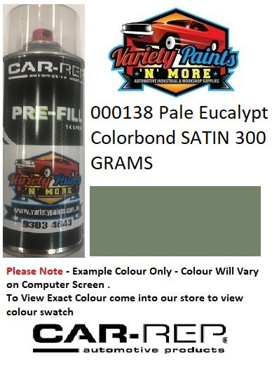 000138 Pale Eucalypt/Mist Green/Meadow Green Colorbond® SATIN 300 GRAMS 1IS 53A