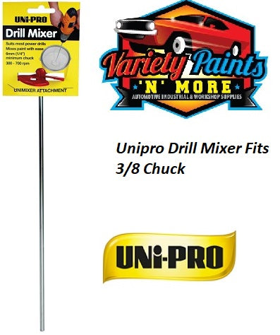 Unipro Drill Mixer Fits 3/8 Chuck