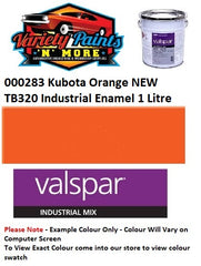 000283 Kubota Orange NEW TB320 Industrial Enamel 1 Litre