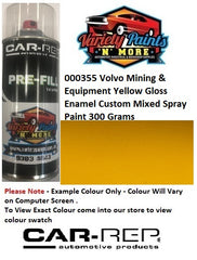 000355 Volvo Mining & Equipment Yellow Gloss Enamel Custom Mixed Spray Paint 300 Grams