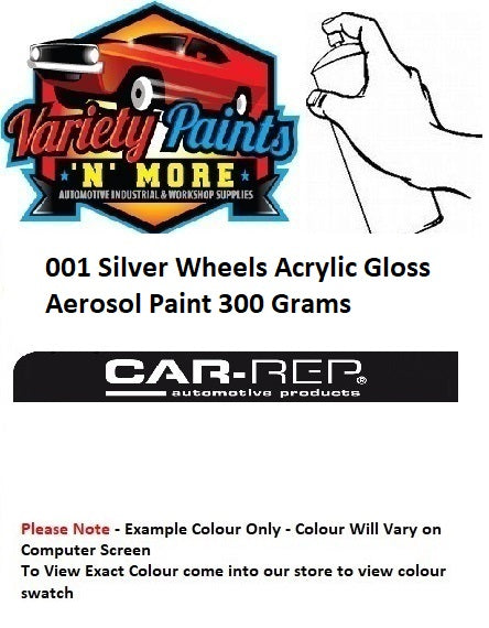 009 Silver Wheels 2K Direct Gloss Aerosol Paint 300 Grams Z2S
