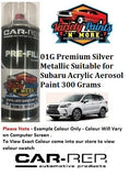 01G Premium Silver Metallic Suitable for Subaru Acrylic Aerosol Paint 300 Grams