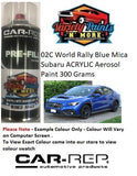 02C World Rally Blue Mica Subaru ACRYLIC Aerosol Paint 300 Grams