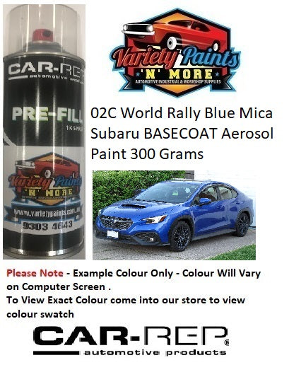 02C World Rally Blue Mica Subaru BASECOAT Aerosol Paint 300 Grams