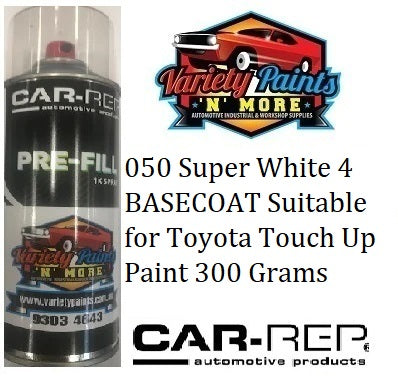 050 Super White 4 BASECOAT Suitable for Toyota Touch Up Paint 300 Grams