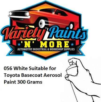 056 White Basecoat Suitable for Toyota Aerosol Paint 300 Grams