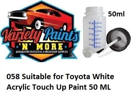 068 Suitable for Toyota White Acrylic Touch Up Paint 50 ML