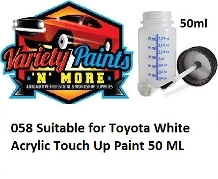 058 Suitable for Toyota White Acrylic Touch Up Paint 50 ML