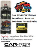 09H AVIGNON YELLOW Suzuki Auto 2K Direct Gloss 300 Gram Aerosol Paint 
