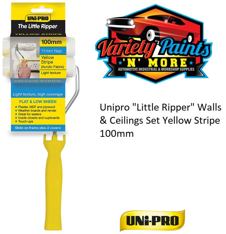 Unipro "Little Ripper" Walls & Ceilings Set Yellow Stripe 100mm (CODE 10)