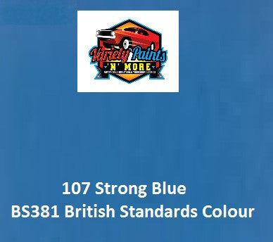 107 Strong Blue British Standard Gloss Enamel Aerosol 300 Grams