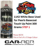 1142 White Base Used for Pearls Basecoat Touch Up Paint 300 Grams STEP 1