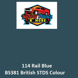 114 Rail Blue British Standard Custom Spray Paint