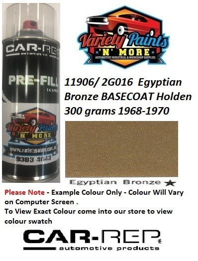 11906/ 2G016  Egyptian Bronze Metallic Suitable for HOLDEN 1968-1970 ACRYLIC Aerosol Paint 300 Grams