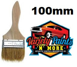 Unipro Flat Unpainted Wooden Paint Brush 100mm