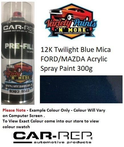 12K Twilight Blue Mica FORD/MAZDA Acrylic Aerosol Paint 300 Grams