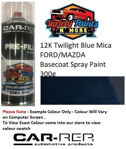 12K Twilight Blue Mica FORD/MAZDA Basecoat Aerosol Paint 300 Grams