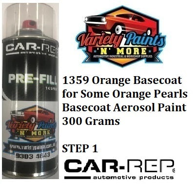 1359 Orange Basecoat for Some Orange Pearls Basecoat Aerosol Paint 300 Grams