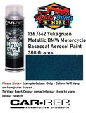 136 /662 Yukagruen Metallic BMW Motorcycle Basecoat Aerosol Paint 300 Grams