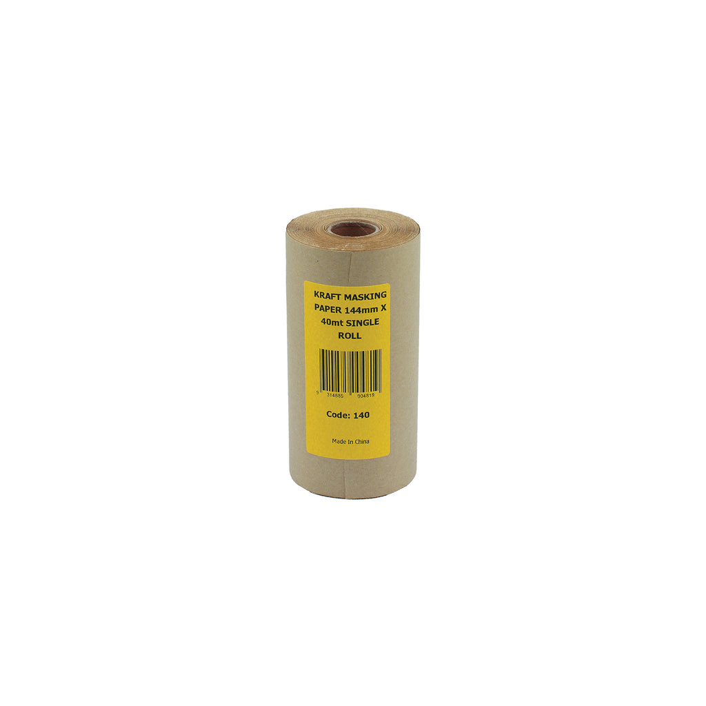UNI-PRO SINGLE Hand Masking Paper 144mm x 40 Metres