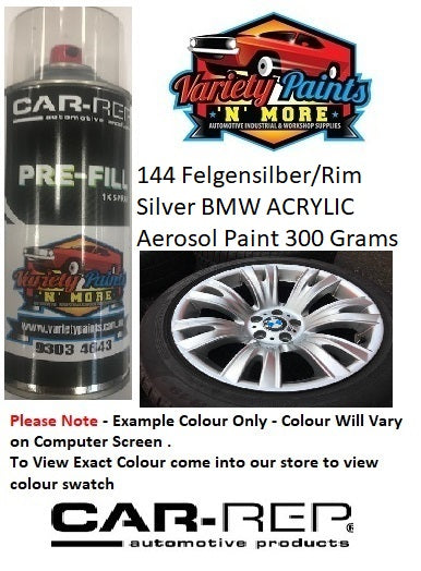 144 Felgensilber/Rim Silver BMW ACRYLIC Aerosol Paint 300 Grams