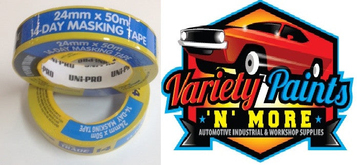 UNi-PRO 14-Day 24mm Blue Masking Tape - Extended Life