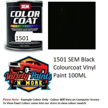 1501 SEM BLACK Colourcoat Vinyl Paint 100ML