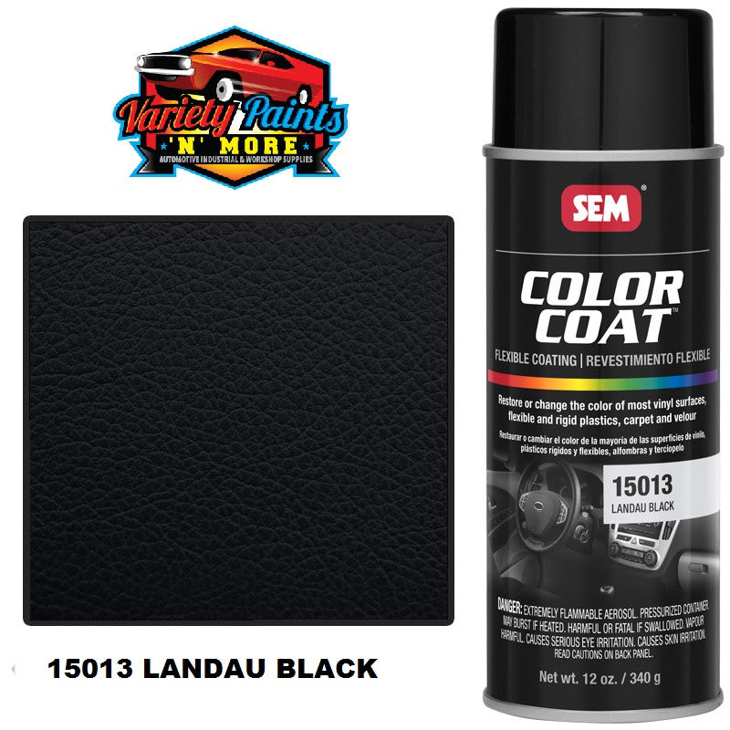 1501 SEM Landau Black Gloss Colourcoat  Vinyl Aerosol 300 Grams