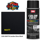 SEM Landau Black MATT Colourcoat  Vinyl Aerosol Variety Paints N More 