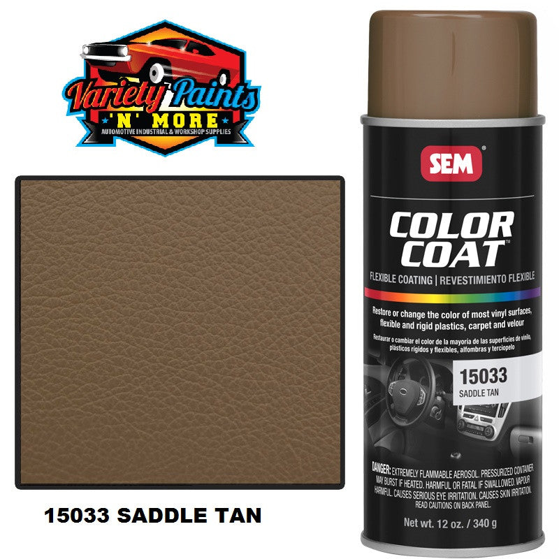 15033 SEM Saddle Tan Colourcoat Vinyl 300 Grams Aerosol 15033