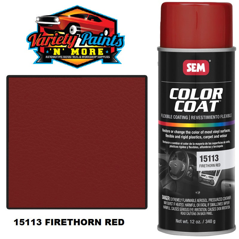 15113 SEM Firethorn Red Colourcoat Vinyl Aerosol 300 Grams