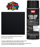 15/15/70 Semi SATIN Black SEM Colourcoat Vinyl Aerosol 300 Grams 