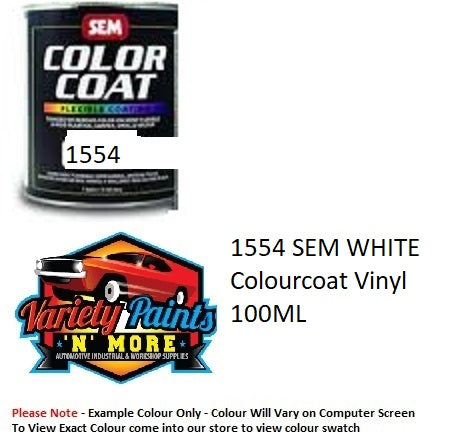 1554 SEM WHITE Colourcoat Vinyl 100ML 1554-100