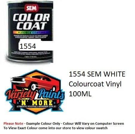 1554 SEM WHITE Colourcoat Vinyl 100ML 1554-100 W351