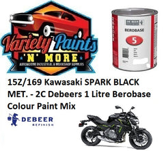 15Z/169 Kawasaki SPARK BLACK MET. - 2C Debeers 1 Litre Berobase Colour Paint Mix 