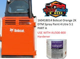 160418014 Bobcat Orange 2K DTM Spray Paint 4 Litre