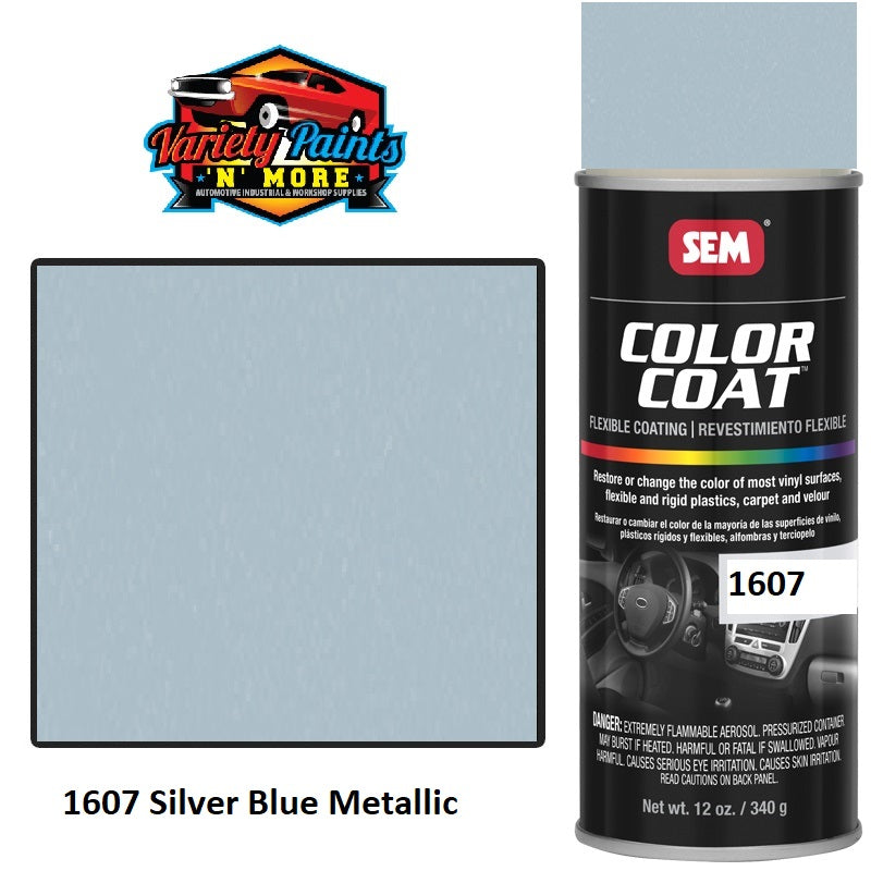 1607 Silver Blue Metallic Colourcoat Vinyl Aerosol 300 Grams