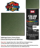 1608 Sage Green / Army Green Colourcoat Vinyl Aerosol 300 Gram 
