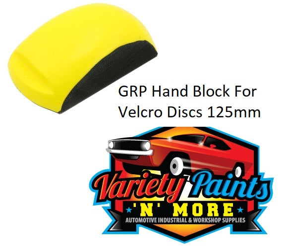 GRP Ergonomic Hand Sanding Block for 125mm Velcro Discs