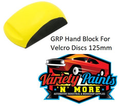 GRP Ergonomic Hand Sanding Block for 125mm Velcro Discs 