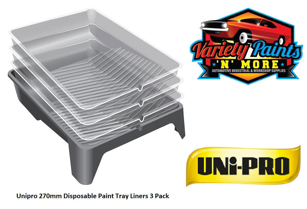 Unipro 270mm Disposable Paint Tray Liners 3 Pack